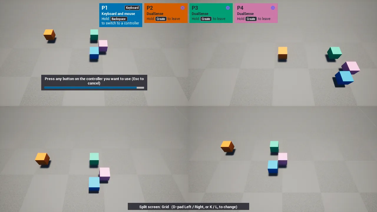 Player 1 chooses a new device